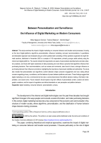 Between Personalization and Surveillance: the Influence of Digital Marketing on Modern Consumers