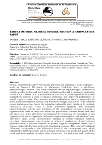 Tantra or Yoga. Clinical Studies, Part 3: Comparative Paper