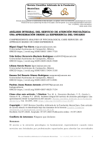 Análisis integral del servicio de atención psicológica: una aproximación desde la experiencia del usuario