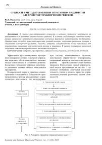 Сущность и методы управления затратами на предприятии для принятия управленческих решений