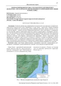 Озерная форма верхогляда Chanodichthys Erythropterus (Basilewsky, 1855) и проблема восполнения его природной популяции в озере Ханка