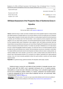 GIS-Based Assessment of the Prospective Value of Geothermal Zones in Vojvodina