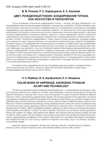 Цвет, рожденный током: анодирование титана как искусство и технология