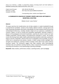 A comparative analysis of Synergy Sports and Hudl software in basketball scouting