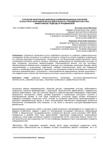 Стратегии интеграции цифровых коммуникационных платформ в культурно-образовательную деятельность учреждений культуры : эффективные подходы в продвижении