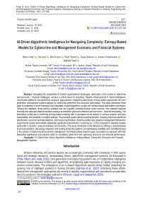 AI-Driven Algorithmic Intelligence for Navigating Complexity: Entropy-Based Models for Cybercrime and Management Economic and Financial Systems
