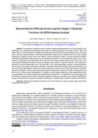 Representational Difficulty Across Cognitive Stages in Quadratic Functions: An APOS–Newman Analysis