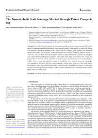 The non-alcoholic fruit beverage market through patent prospecting