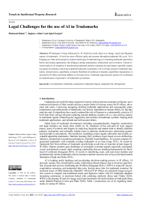 Legal Challenges for the use of AI in Trademarks