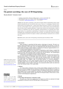 On patent searching: the case of 3D-bioprinting