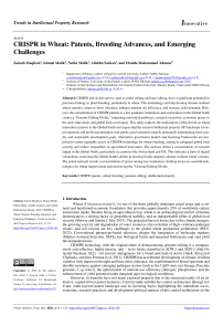 CRISPR in Wheat: Patents, Breeding Advances, and Emerging Challenges