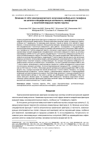 Влияние in vitro электромагнитного излучения мобильного телефона на антиген-специфическую активность лимфоцитов у носителей вирусов герпес-группы