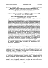 Исследование однонуклеотидных полиморфизмов генов Rho-сигнального пути у людей, подвергавшихся хроническому профессиональному внешнему облучению