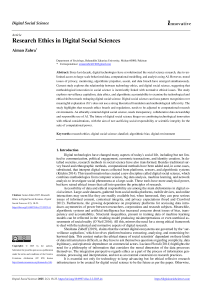 Research Ethics in Digital Social Sciences