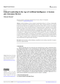 Ethical Leadership in the Age of Artificial Intelligence: A Systematic Literature Review