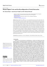 Human Digital Twins and the Reconfiguration of Social Interaction
