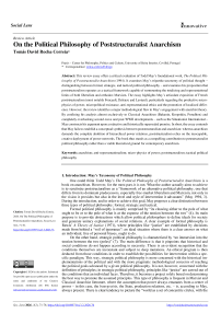 On The Political Philosophy of Poststructuralist Anarchism