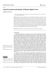 Legal Personhood and Identity of Human Digital Twins