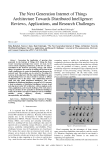 The Next Generation Internet of Things Architecture Towards Distributed Intelligence: Reviews, Applications, and Research Challenges