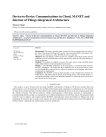 Device-to-Device Communications in Cloud, MANET and Internet of Things Integrated Architecture