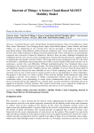 Internet of Things: A Secure Cloud-Based MANET Mobility Model