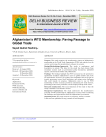 Afghanistan’s WTO Membership: Paving Passage to  Global Trade