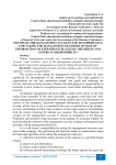 Notion of the management account and its importance for taking the management decisions on base of information on expenses on places of the origin and center to responsibility
