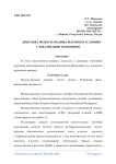 Динамика международных резервов в условиях глобализации экономики