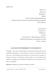 Analysis of the probability of bankruptcy