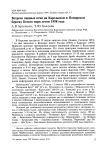 Встречи хищных птиц на Карельском и Поморском берегах Белого моря летом 1998 года