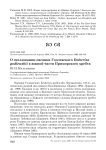 О гнездовании овсянки годлевского Emberiza godlewskii в южной части Приморского хребта