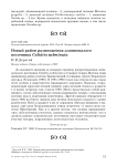 Новый район размножения длиннопалого песочника Calidris subminuta