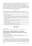 Дополнения к наблюдениям за птицами в окрестностях Струпово (низовья реки Луги)