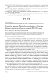 О залёте щуров Pinicola enucleator в Северо-Казахстанскую область зимой 2014/15 года