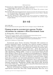 Первая встреча золотистого дрозда  Turdus chrysolaus на зимовке в Юго-Восточной Азии