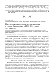 Интересные орнитологические находки в городе Краснодаре в 2008-2015 годах