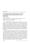 Регистрация белоножки Enicurus scouleri в северных отрогах хребта Кичик-Алай (Киргизия)