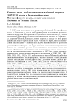 Список птиц, наблюдавшихся в тёплый период 1897-1913 годов в береговой полосе Петергофского уезда, между деревнями Лебяжья и Чёрная Лахта