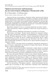 Орнитологические наблюдения на юго-восточном побережье Онежской губы