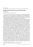 Авифаунистические находки в Калмыкии