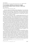 О состоянии забайкальской популяции реликтовой чайки Larus relictus в 1982 году