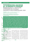 Характеристика изолятов рр. Alternaria и Fusarium, выделенных с моркови столовой из разных эколого-географических зон