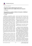 Отражение вопросов финансовой грамотности в сфере дополнительных профессиональных программ