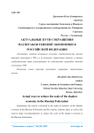 Актуальные пути сокращения масштабов теневой экономики в Российской Федерации