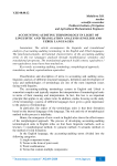 Accounting-auditing terminology in light of linguistic and translation analysis (English and Uzbek languages)