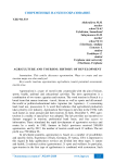 Agriculture and tourism: history of development