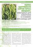 Оценка адаптивности сортов гороха овощного, пригодных для заморозки в условиях юго-запада цчр