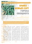 Прима - новый сорт гороха овощного
