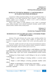 Boshlang`ich sinfda miqdor va tartib bildirgan so`zlarni o`rgatish metodikasi