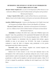 Determining the efficiency of the use of underground water in irrigation of Tarik